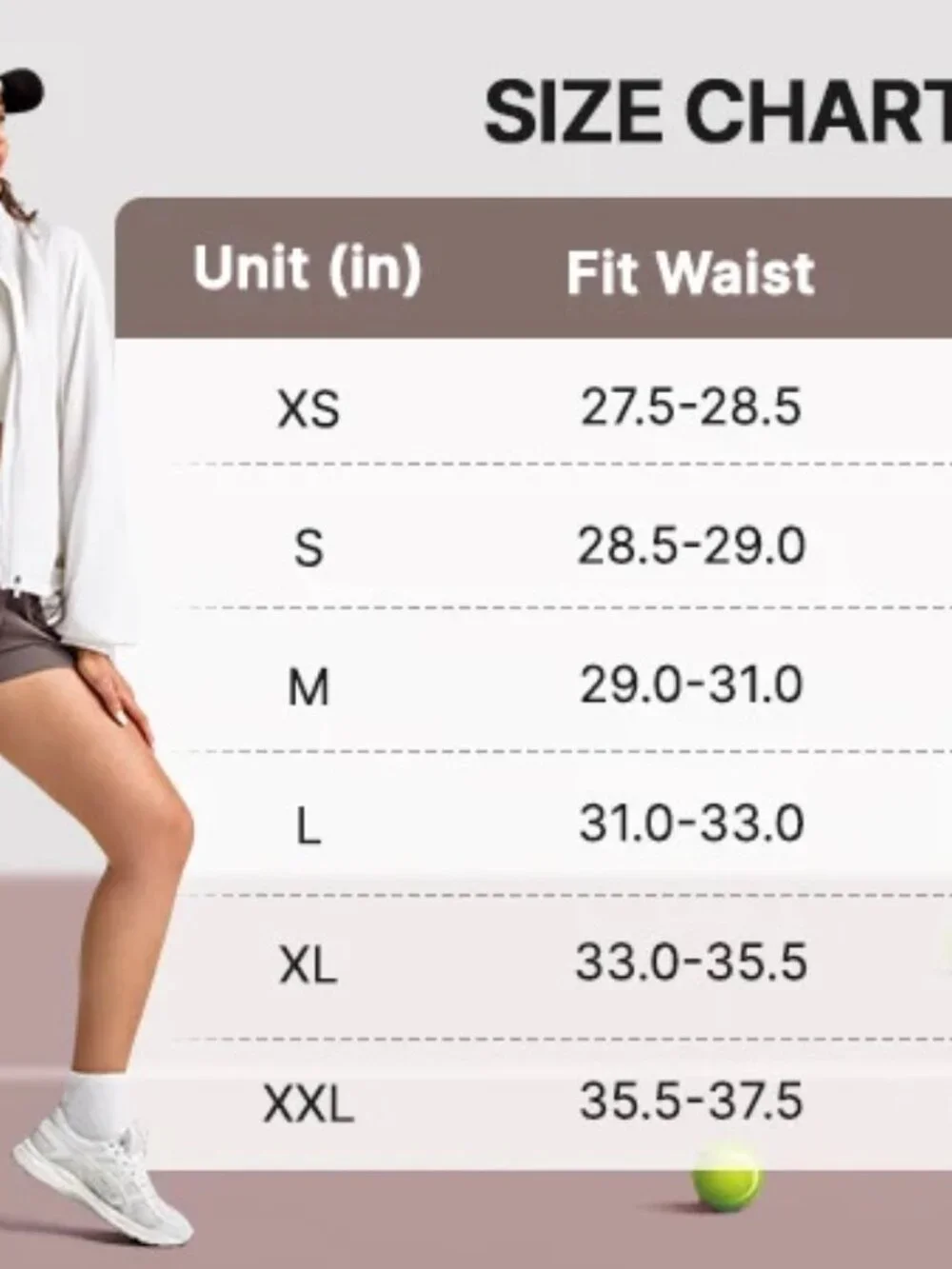 G4Free Women's LG Taupe 2 in 1 Elastic Waist Tennis Skort